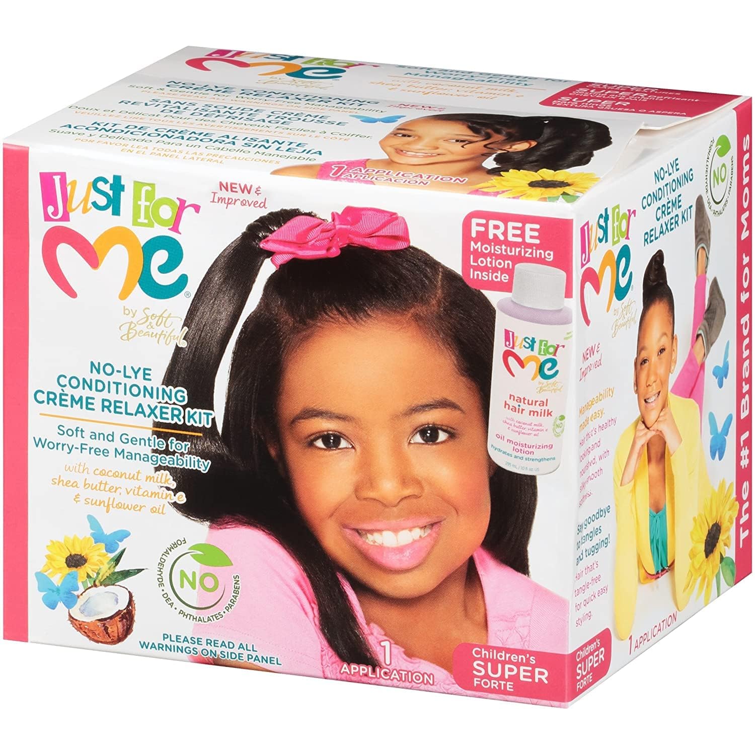 Just for me No-lye conditioning creme relaxer kit