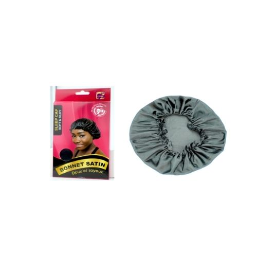 Bonnet Silky Satin Sleep cap NOIR