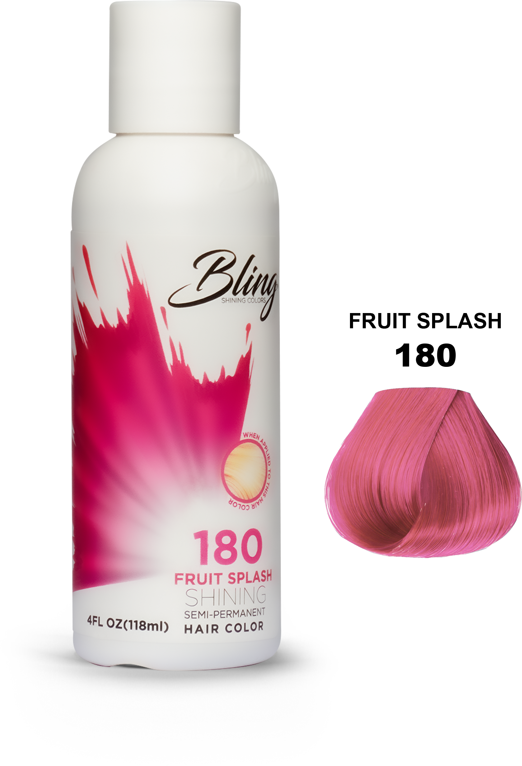 Bling shining semi-permanent hair colors Fruit splash