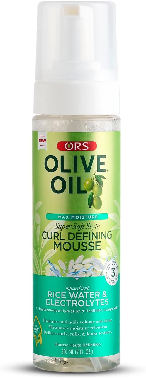 ORS olive oil curl defining mousse rice water & electrolyte