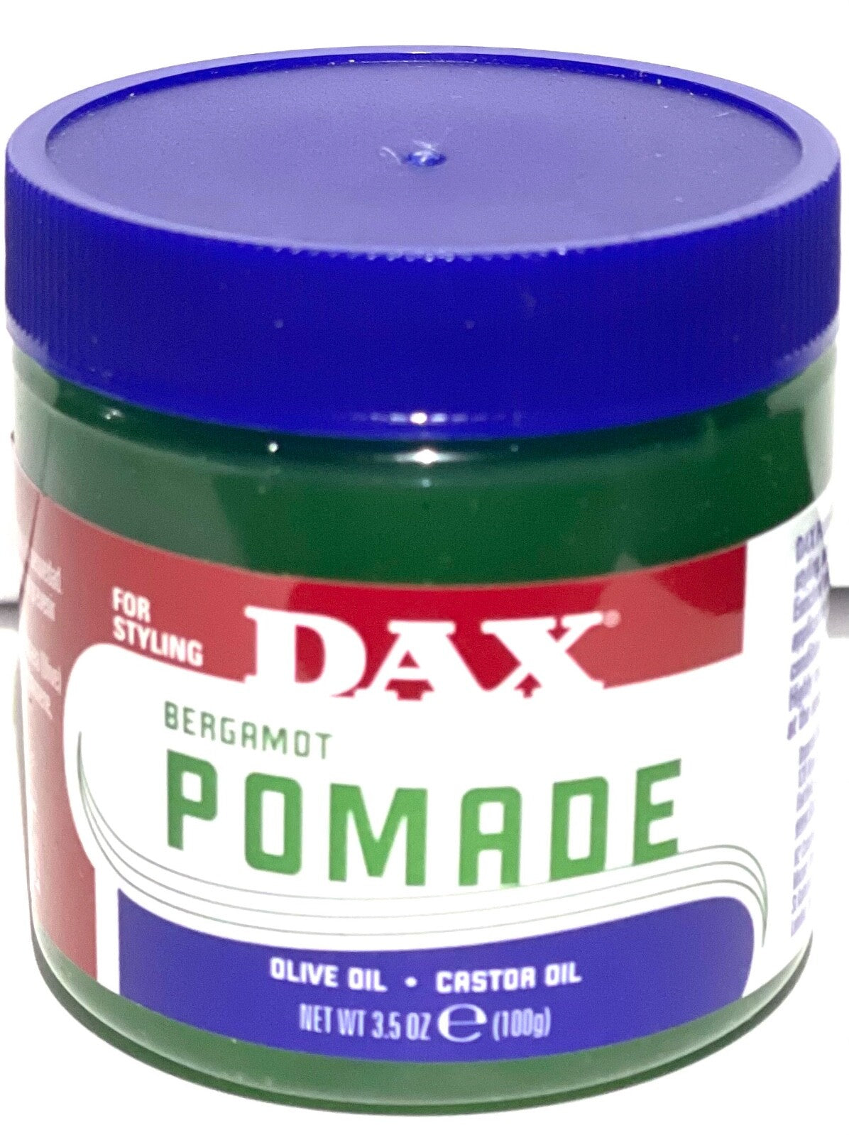 Dax bergamot pomade olive oil castor oil