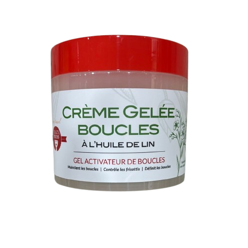 Afro naturel Crazy pouss Creme gelee boucles al'huile de lin