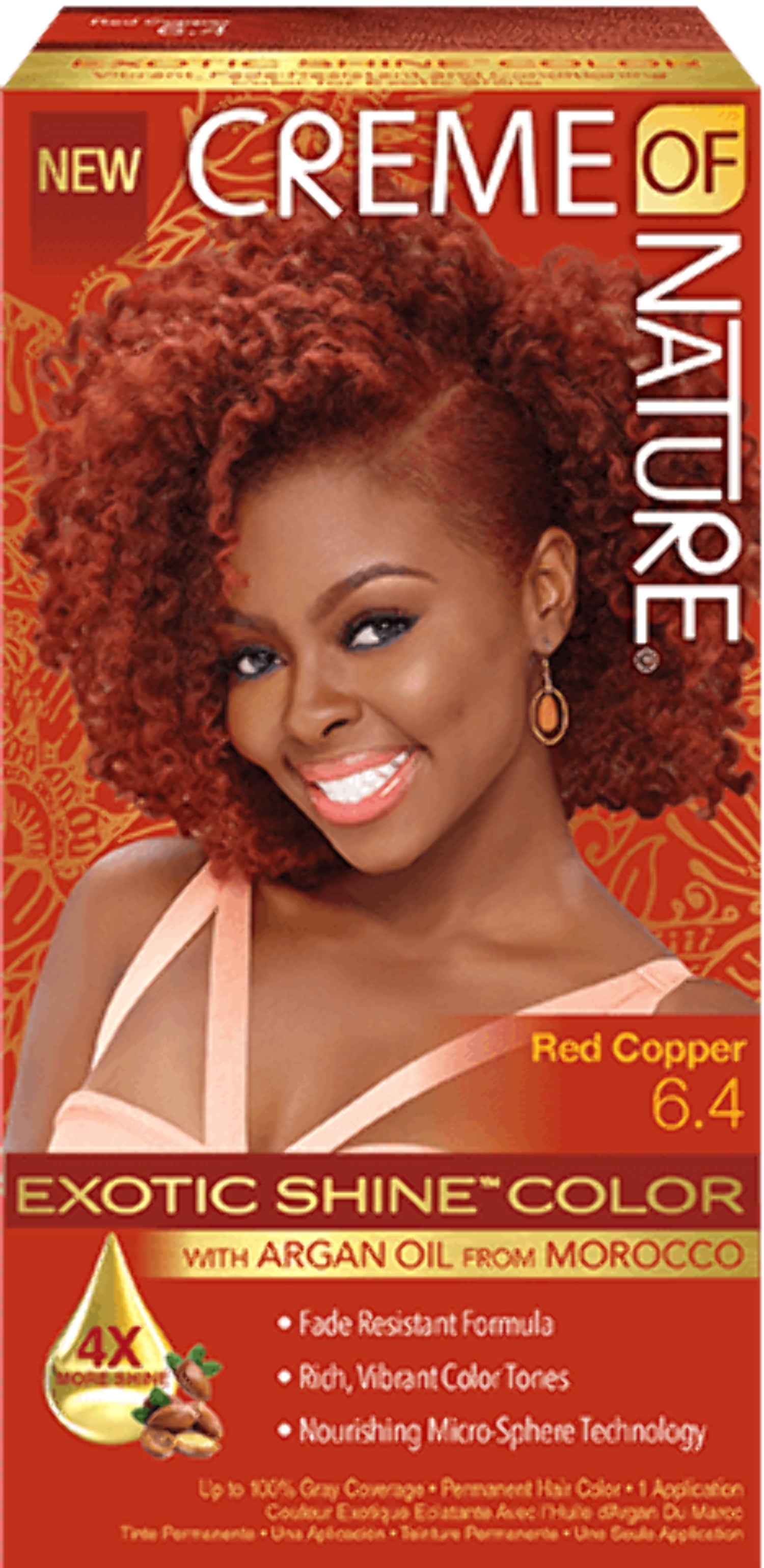 Creme of nature exotic shine colour red copper