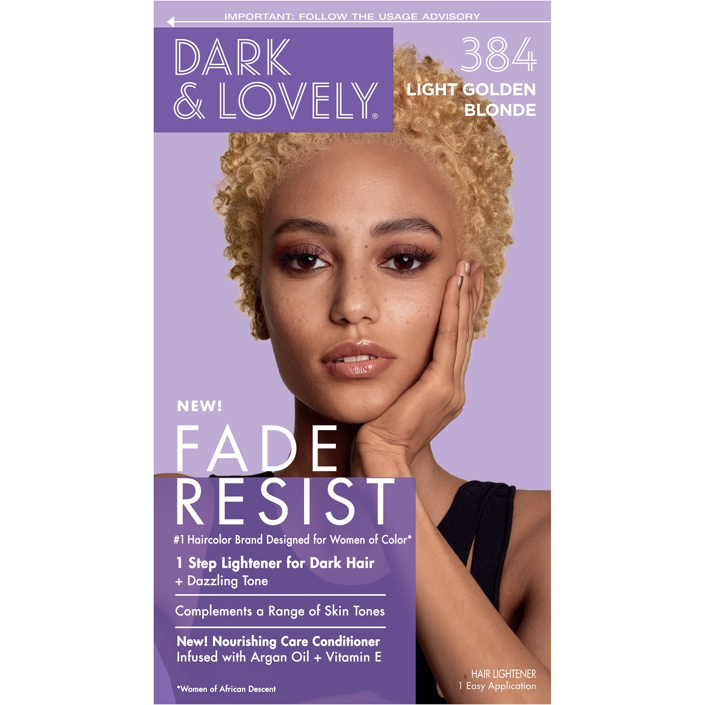 Dark & lovely fade resist 384 light golden blonde