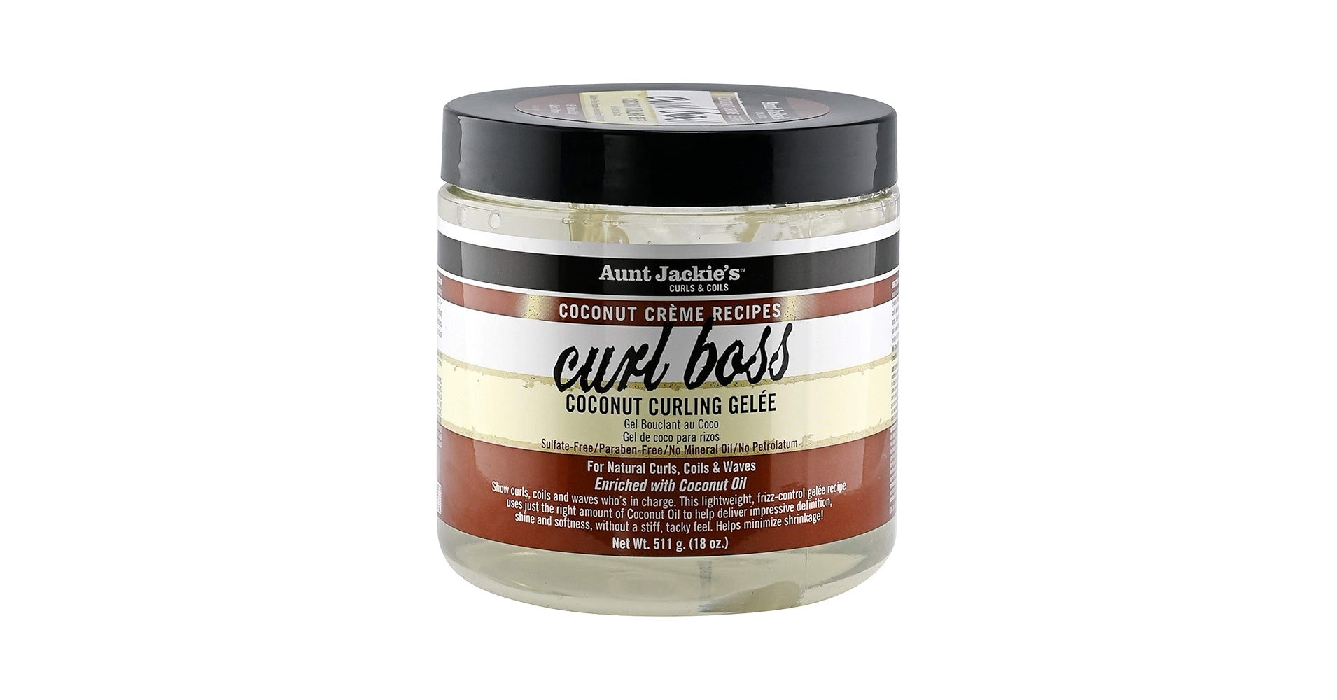 Aunt Jackie's curls & coils Coconut creme recipes curl boss coconut curling gelee 511