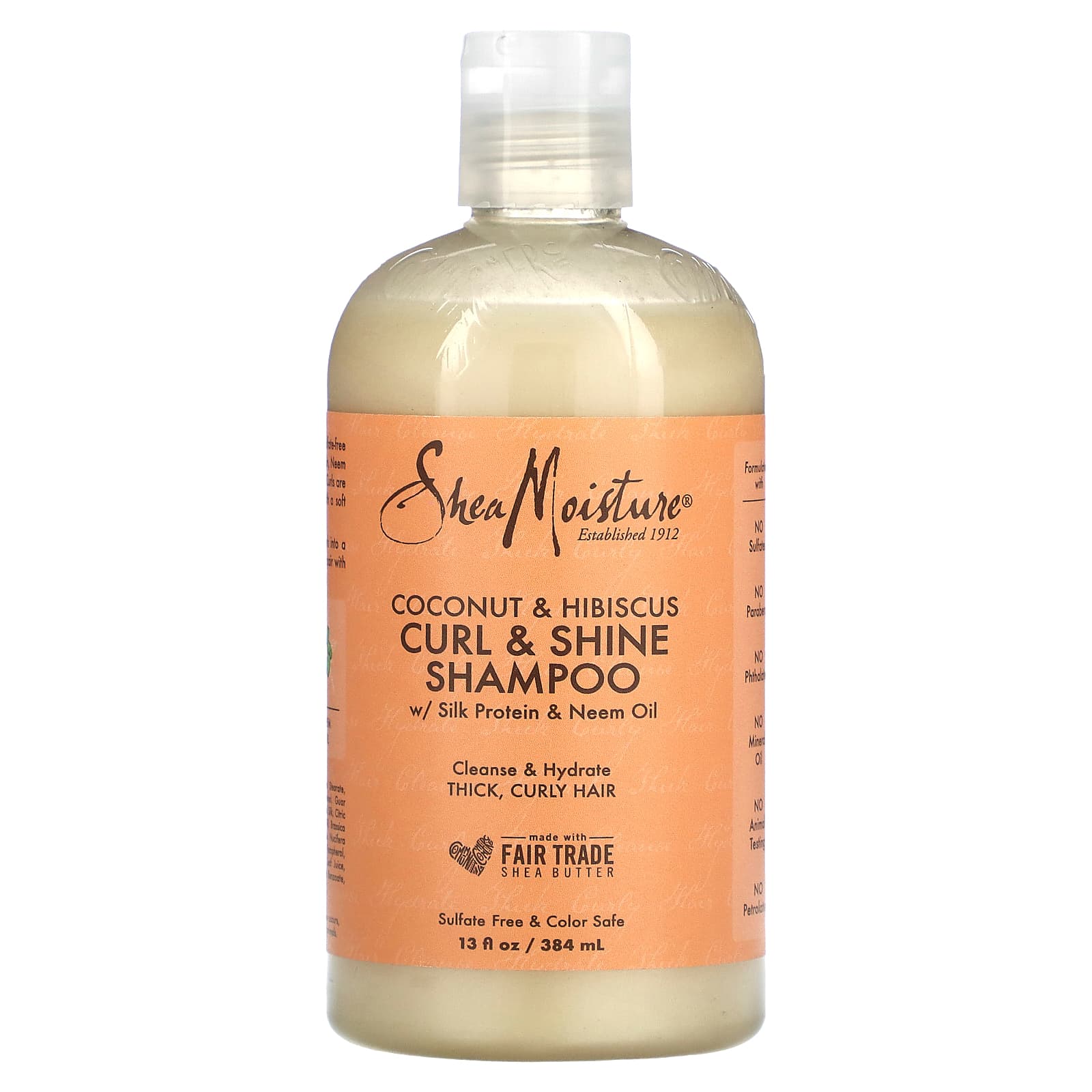 Shea moisture coconut & hibiscus curl & shine shampoo