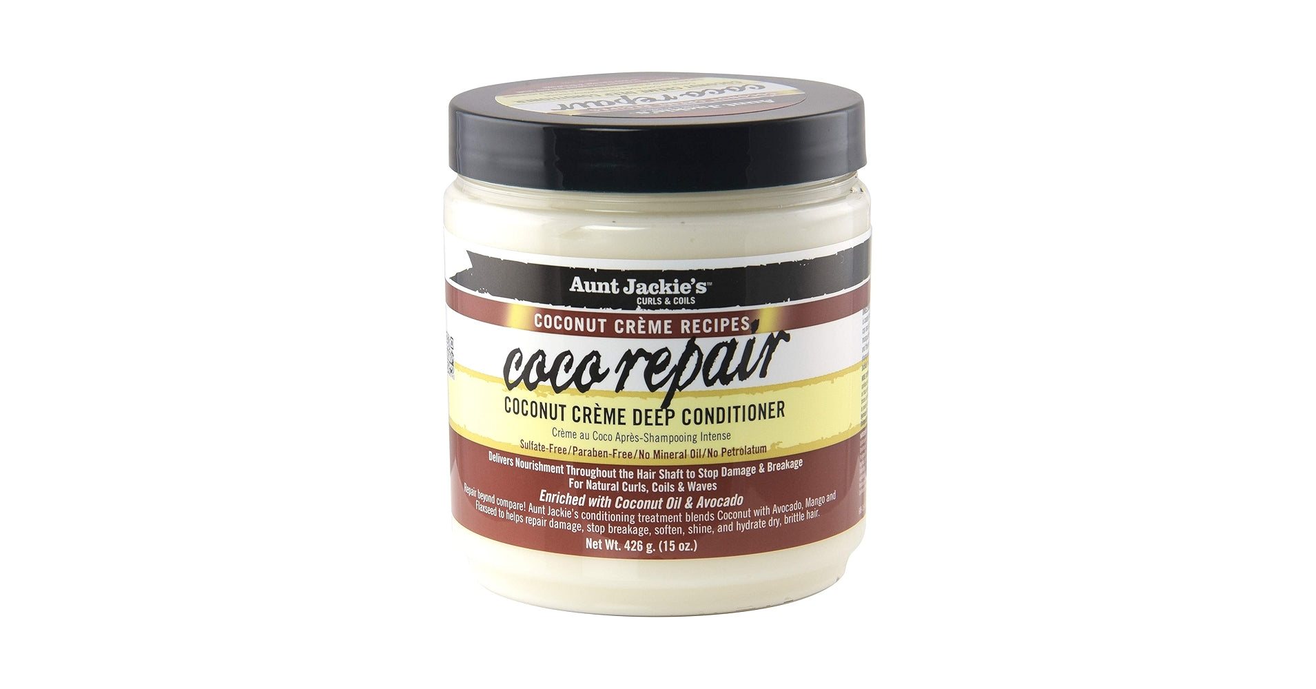 Aunt Jackie's curls & coils Coconut creme recipes coco repair coconut creme deep conditioner