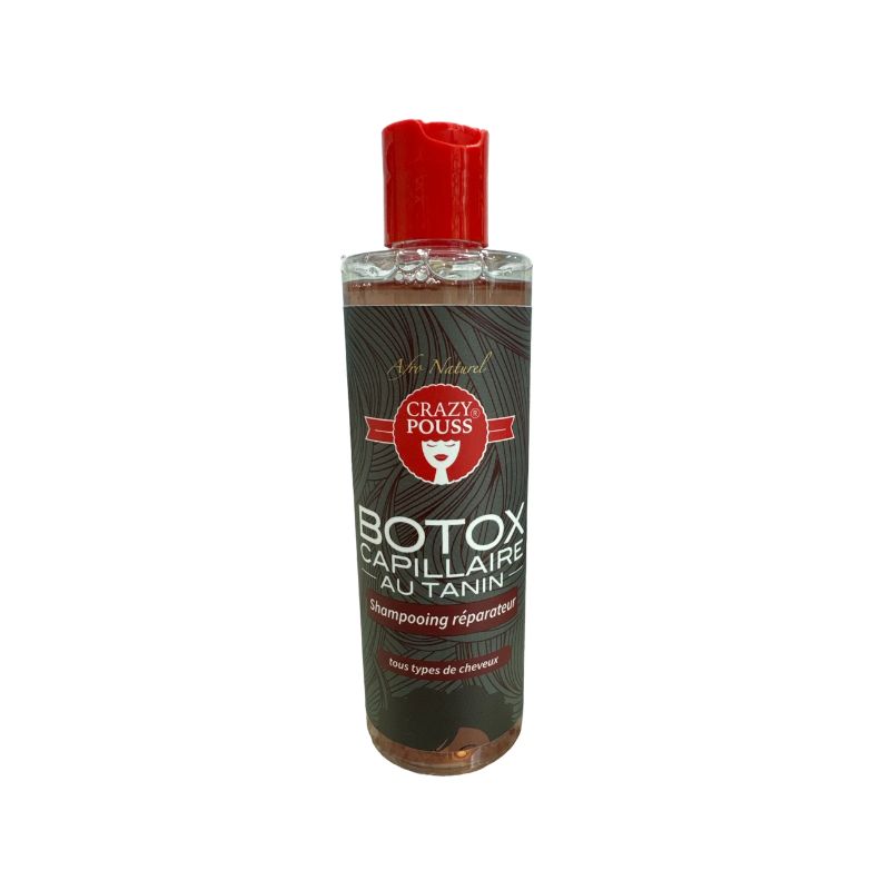 Afro naturel crazy pouss Botox capillaire au tanin shampooing reparateur