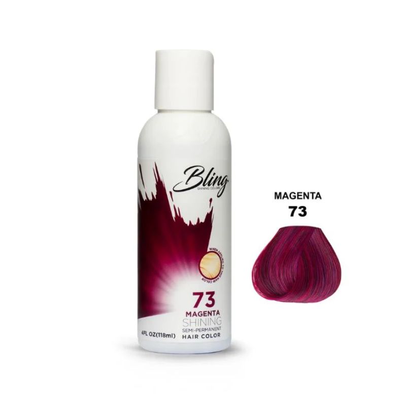 Bling shining semi-permanent hair colors Magenta
