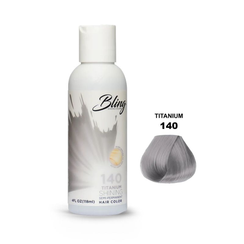 Bling shining semi-permanent hair colors Titanium