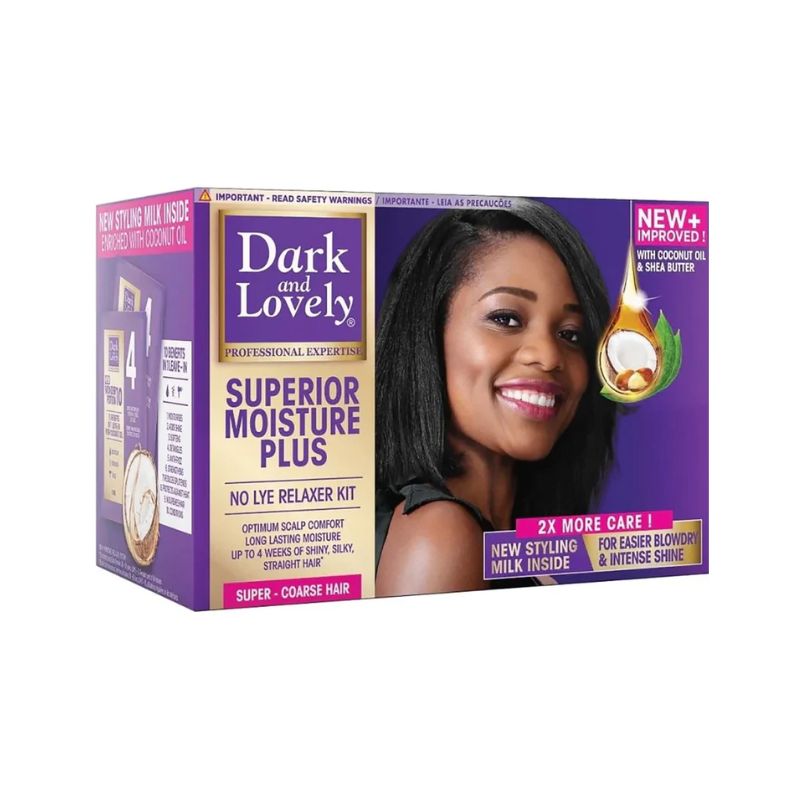 Dark And Lovely Moisture Plus No Lye Relaxer Super- SUPER