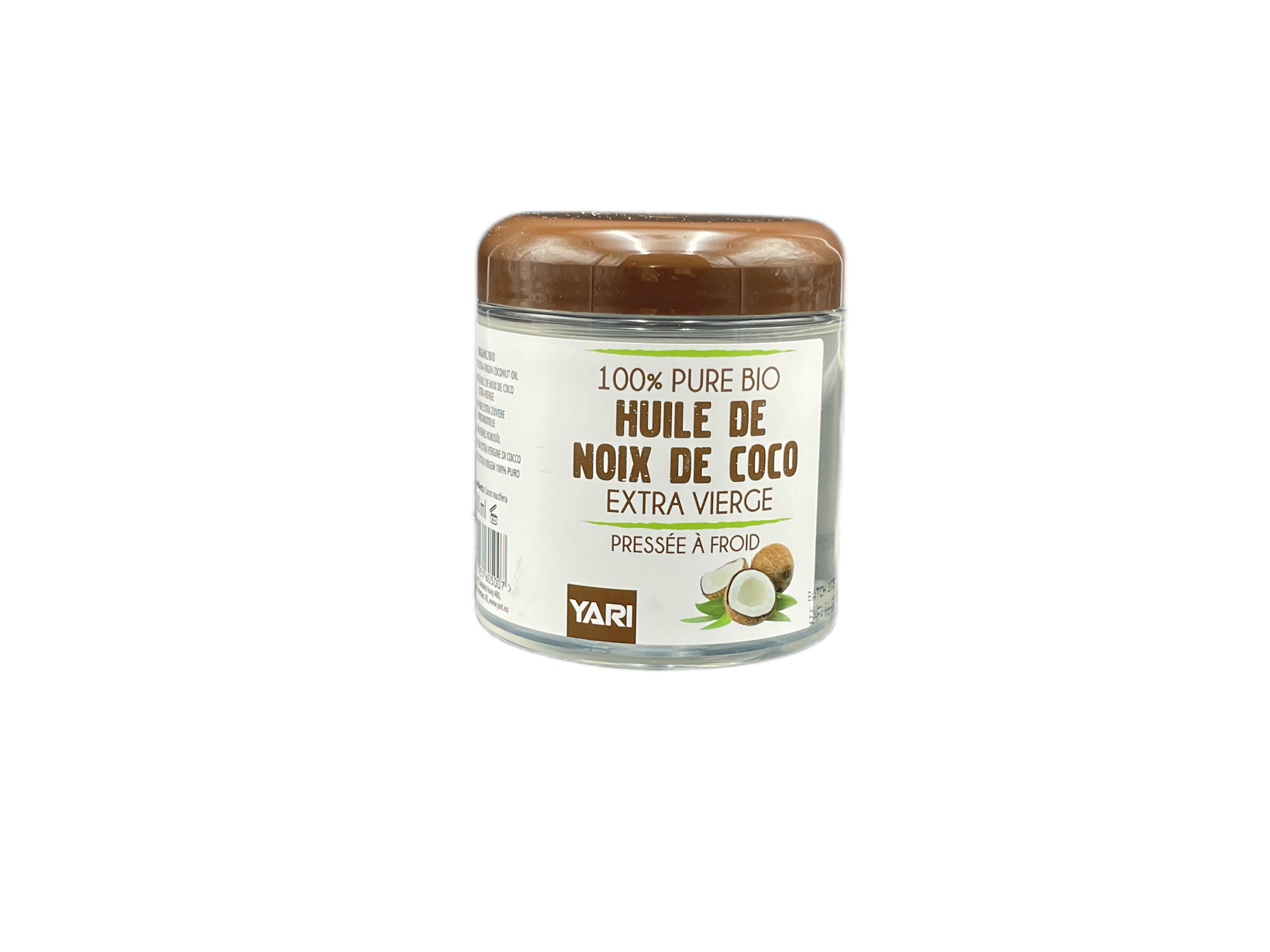 Yari 100% pure bio Huile de noix de coco Extra verge pressee a froid