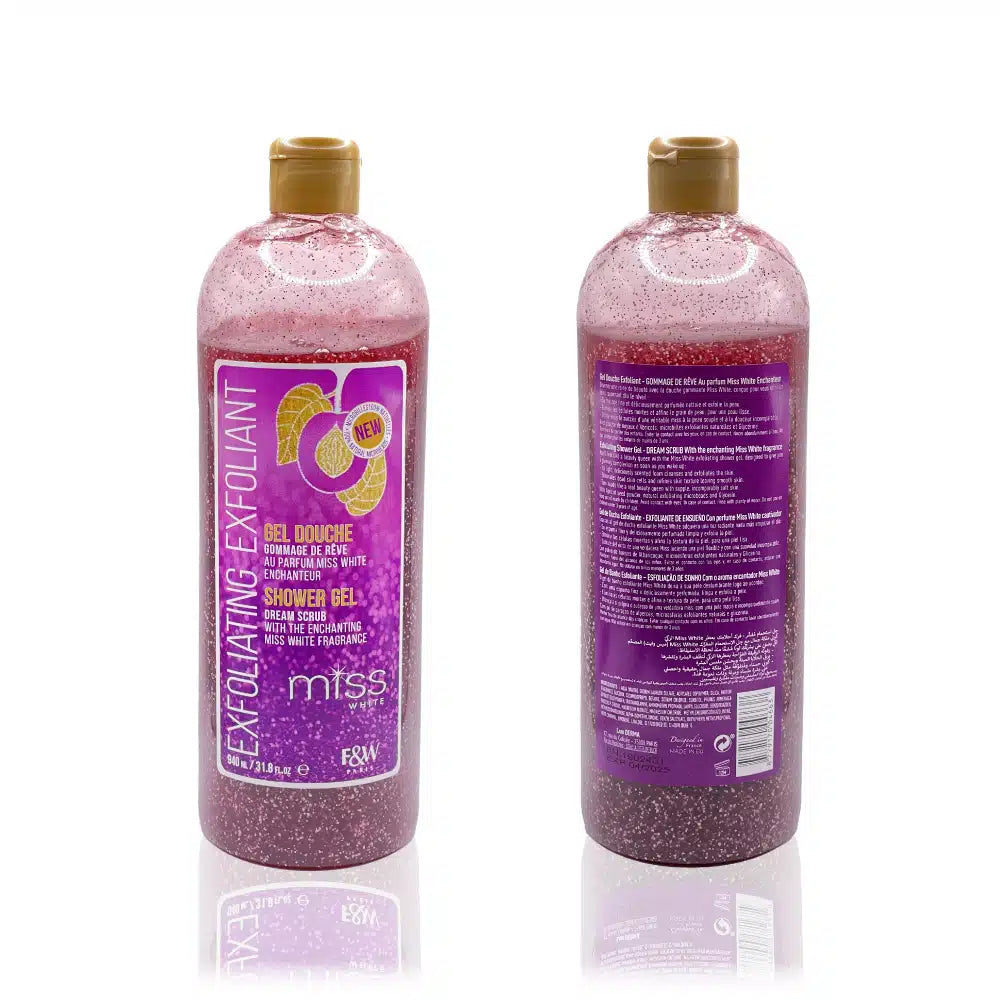 F & W paris exfoliating exfoliant miss white shower gel