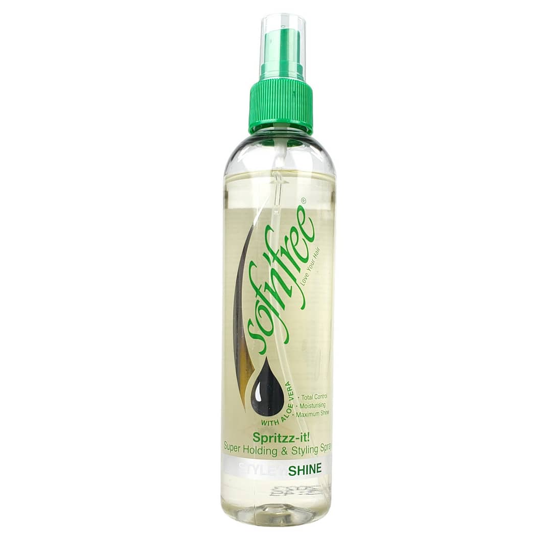 Sofn'free with aloe vera spritzz-it super holding & styling spray