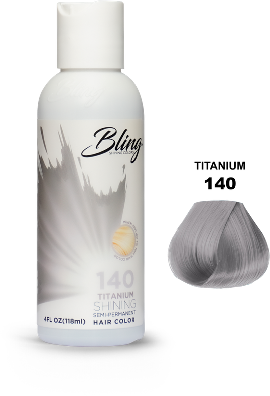 Bling shining semi-permanent hair colors Titanium