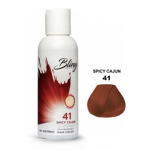 Bling shining semi-permanent hair colors Spicy cajun
