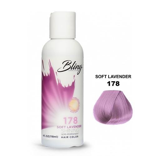 Bling shining semi-permanent hair colors Soft lavender