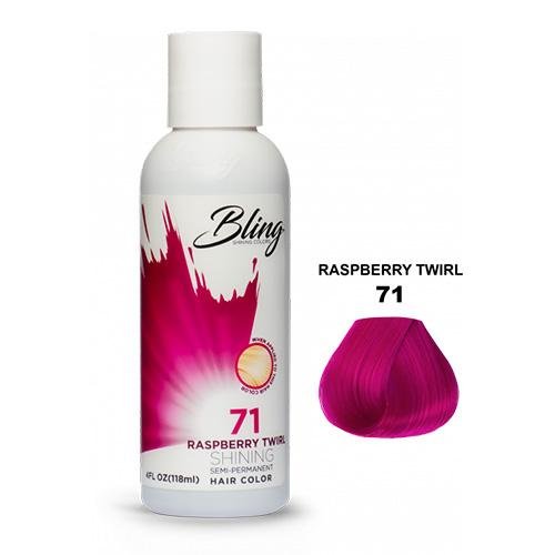 Bling shining semi-permanent hair colors Rasberry twirl