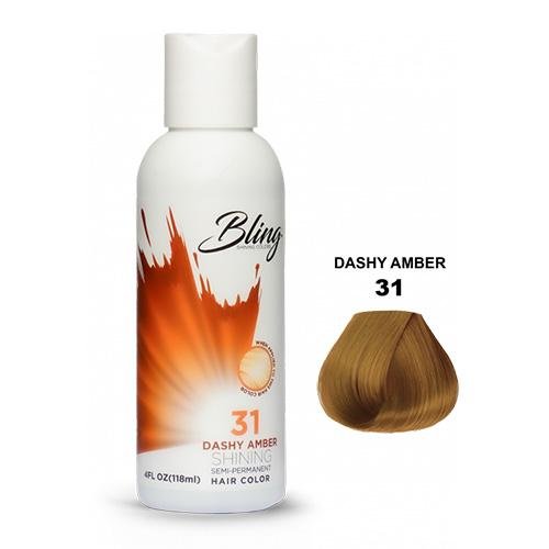 Bling shining semi-permanent hair colors Dashy amber