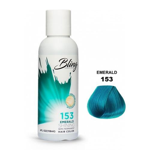 Bling shining semi-permanent hair colors Emerald