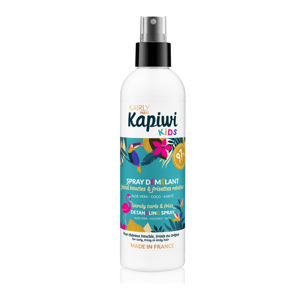 Kairly paris Kapiwi kids Spray demelant boucles & frisettes rebelle unruly curls & frizz detangling spray