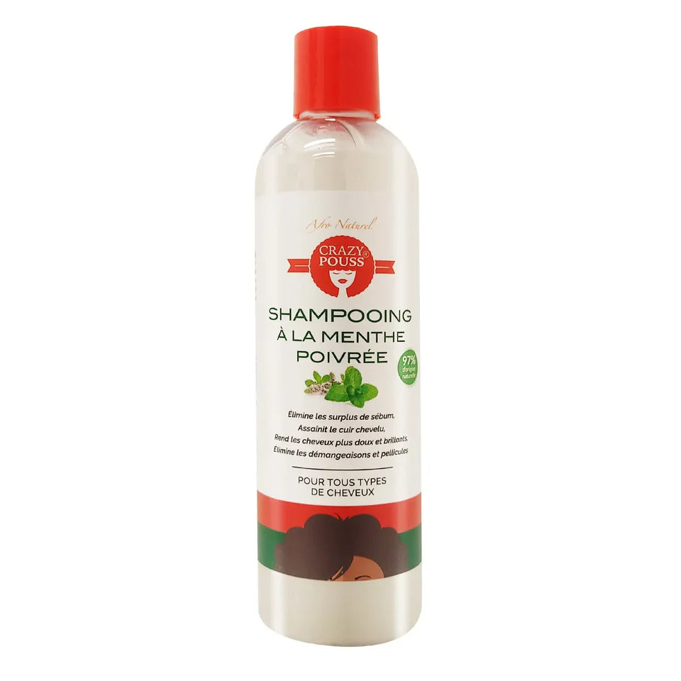Afro naturel Crazy pouss Shampooing a la menthe pouree