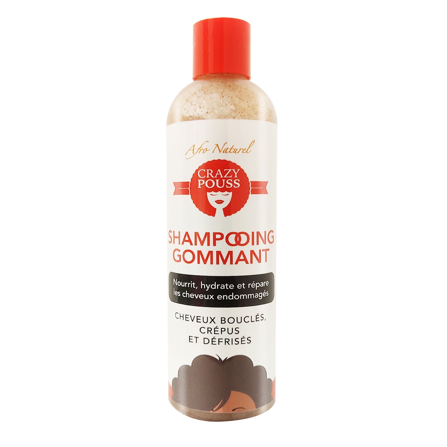 Afro naturel Crazy pouss Shampooing gommant