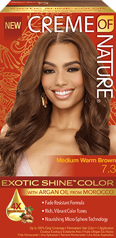 Creme of nature exotic shine colour medium warm brown