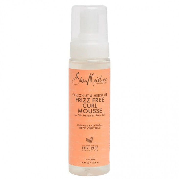 Shea moisture coconut & hibiscus frizz free curl mousse