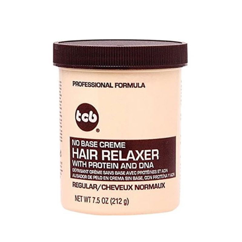tcb no base creme hair relaxer with protein and dna- 212g normal