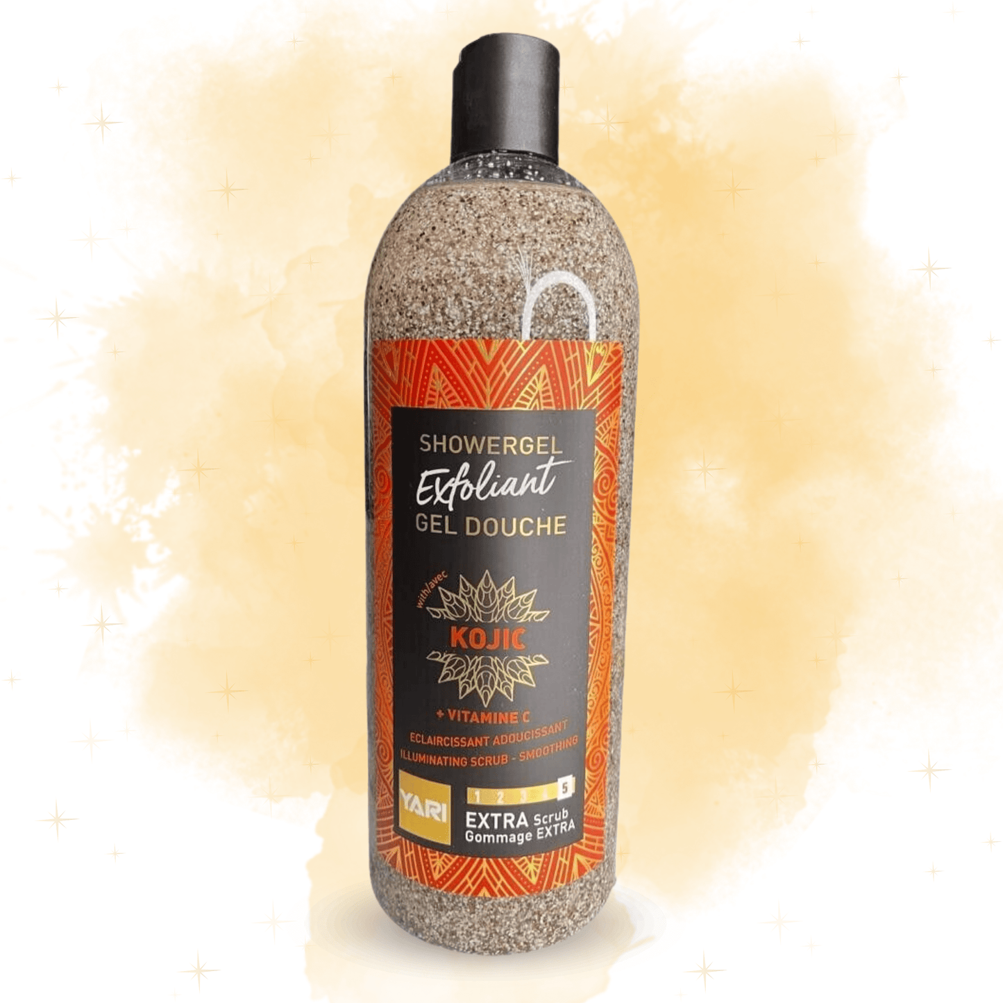 Yari Showergel exfoliant gel douche Kojic +Vitamine C